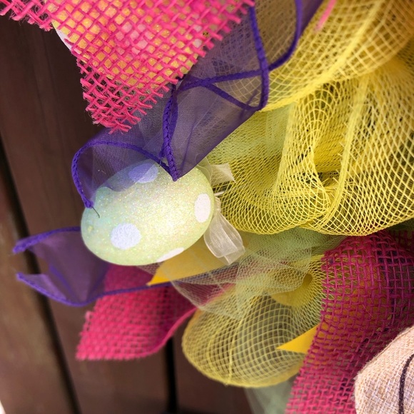 Handmade Easter Bunny Wreath - Picture 5 of 9